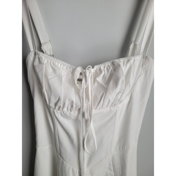 White Bustier Sundress S/M Coguette Cottage Core - Picture 3 of 9
